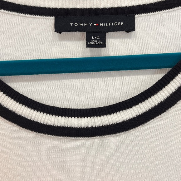 TOMMY HILFIGER | cream argyle sweater - Picture 2 of 3